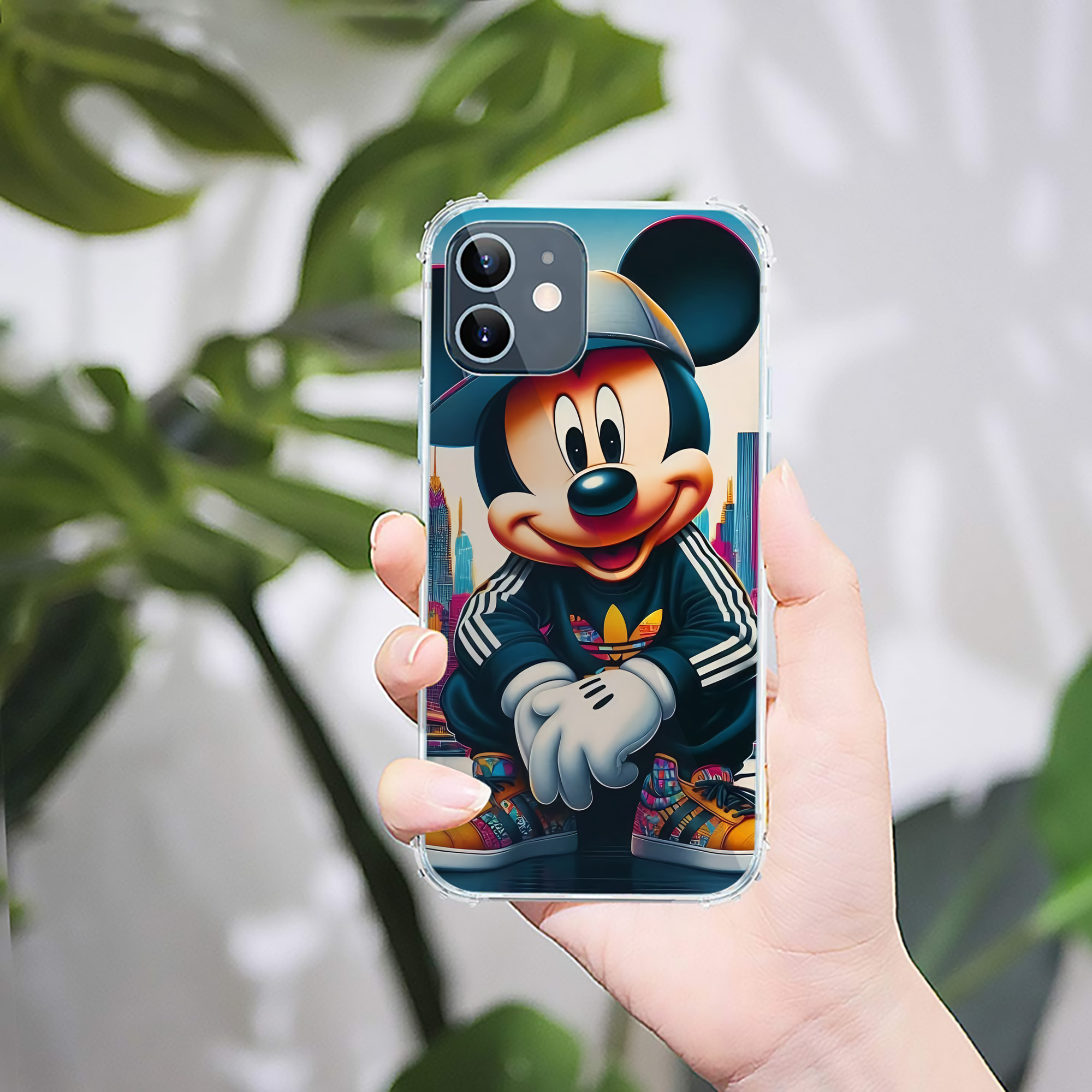 ミッキーマウス Mickey Mouse 【iPhone 12シリーズ対応】透明スマホケース（クリアソフトケース）
